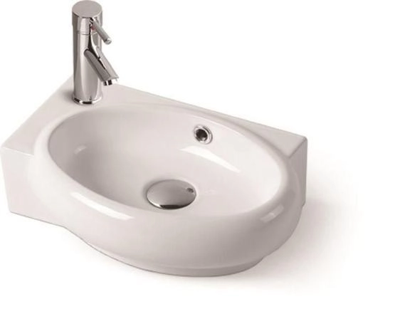 Раковина SantiLine SL-2022R 42x29 подвесная керамическая Белый