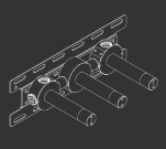 CeaDesign скрытая часть настенного смесителя