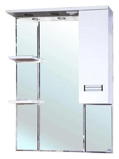 Зеркало-шкаф Bellezza Сиена 80 R с подсветкой белый