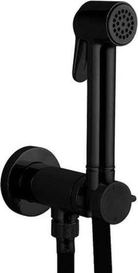 Гигиенический душ Bossini Paloma Brass E37007B.073 со смесителем, черный матовый