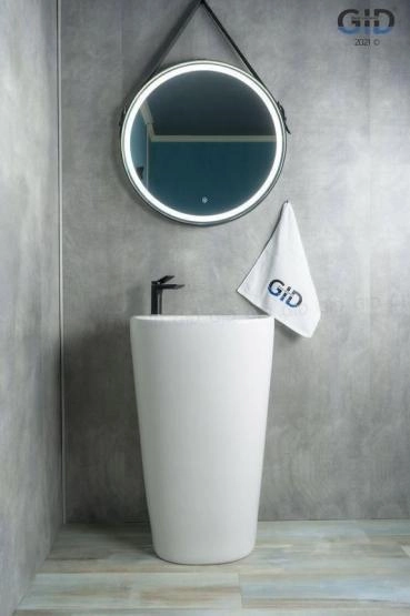 Раковина моноблок Gid Nb188 52x40 напольная белая