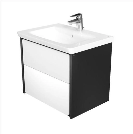 Тумба под раковину Roca Ronda 60 белый глянец/антрацит ZRU9302963
