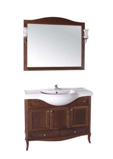 Тумба под раковину ASB-Woodline Салерно 105 антикварный орех