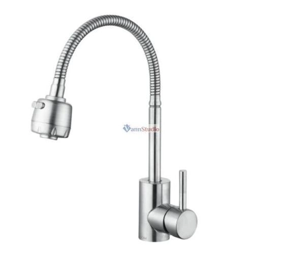 Смеситель для кухни Frap F44899-1 с краном для фильтр/воды сатин