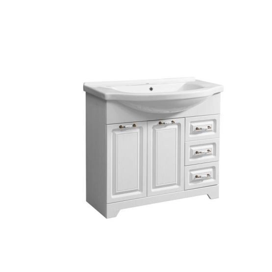 Тумба под умывальник Stella Polar Кармела 90, ольха белая, Эльбрус 90