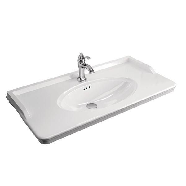 Тумба с раковиной Comforty Неаполь-100 белый глянец