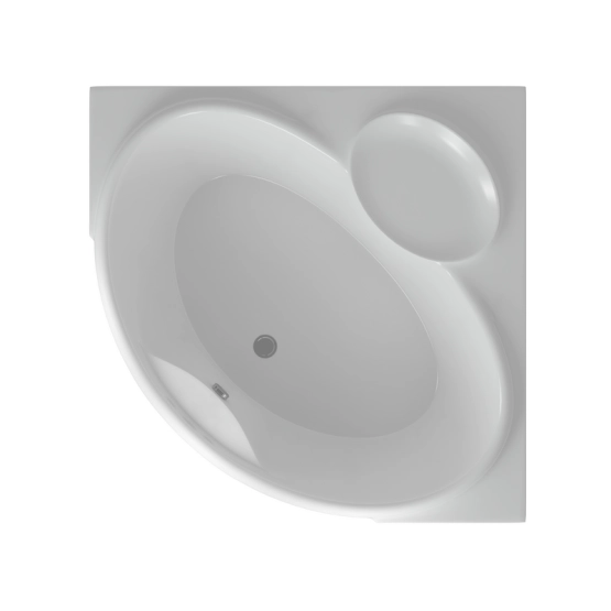 Ванна АКВАТЕК Эпсилон 150x150 без гидромассажа с фронтальным экраном