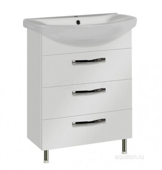 Тумба под раковину Акватон Ария 50H, цвет белый