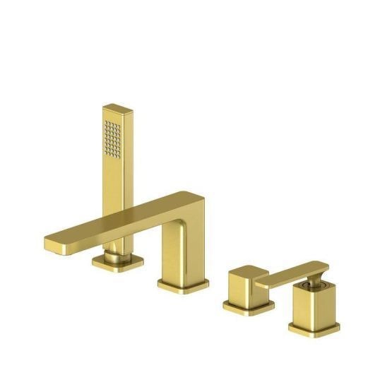 Смеситель для ванны с душем на борт ванны Timo Torne 4330/17Y золото матовое