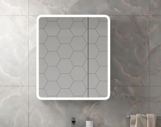 Зеркало-шкаф Континент Emotion LED 700х800 с подсветкой, 2 створки МВК029