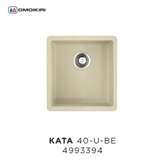 Кухонная мойка Omoikiri Kata 40-U-BE 4993394, 400х420, ваниль