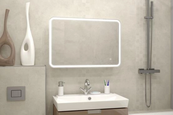 Зеркало-шкаф Континент TOKIO LED 900х530 с подсветкой MBK010