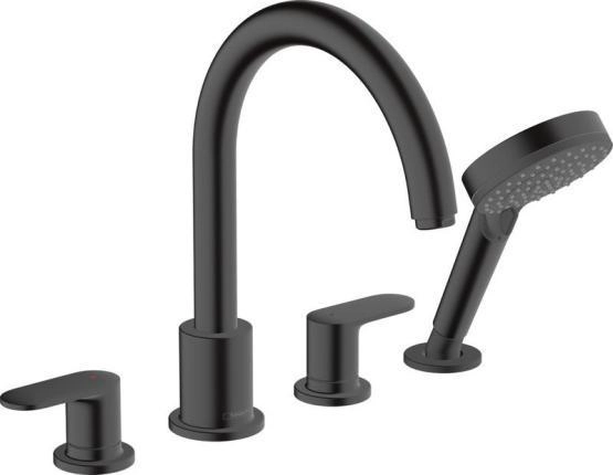 Hansgrohe 71456670 Vernis Blend Смеситель на борт ванны, на 4 отверстия матовый черный