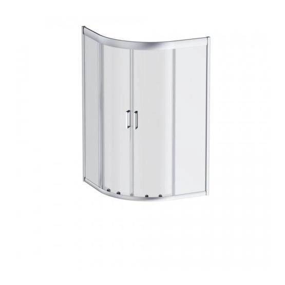 Душевой уголок AM.PM Gem W90G-401A090WT прозрачное, профиль матовое серебро