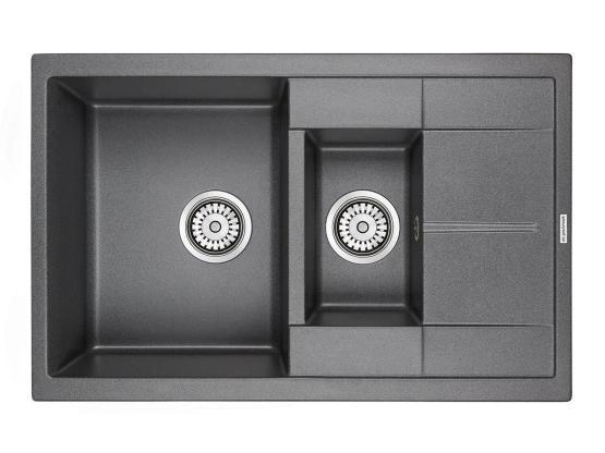Мойка для кухни Paulmark FESTE, PM237850-DG, графит, 775х495 мм