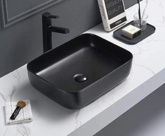 Раковина Ceramalux NC 50x39 Черный матовый, 2105-1MB прямоугольная