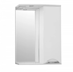 Зеркальный шкаф Style Line Elfante Жасмин 60/С с подсветкой, белый