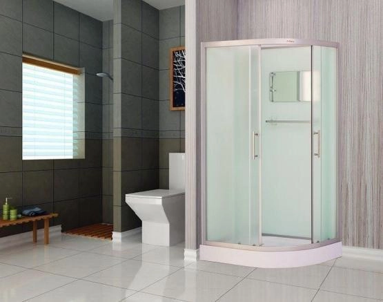 Душевая кабина Esbano 85x115 асимметричная матовое стекло ESKB115CL