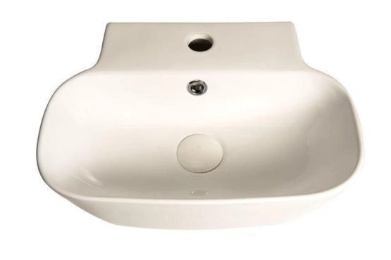 Раковина SantiLine SL-2002 44,5x35 на столешницу керамическая Белый