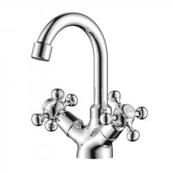 Смеситель OLIVES Girona 01110GR для раковины с поворотным изливом хром