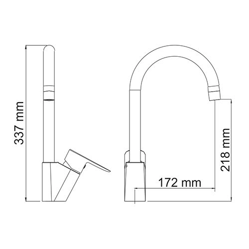 Смеситель для кухни WasserKraft Leine 3507 хром