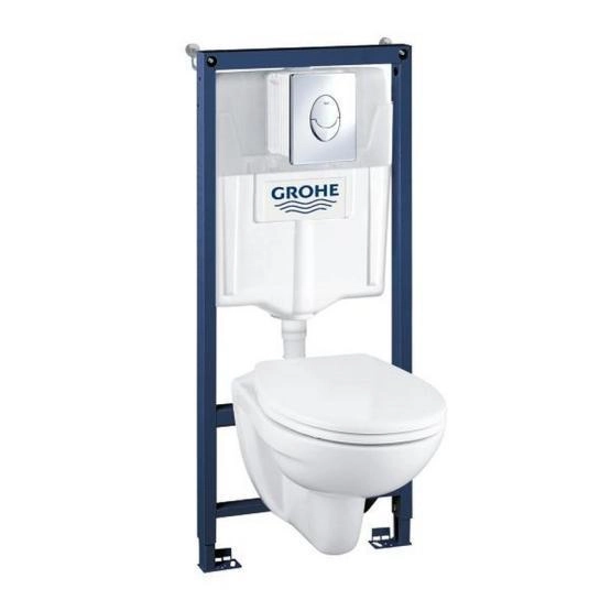 Унитаз с инсталляцией Grohe Solido Lecico 39192000 4 в 1