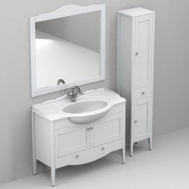 Тумба Belux Афины Н 105-01 (Белый) под умывальник Рояль РО-1100