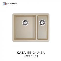 Кухонная мойка Omoikiri Kata 55-2-U-SA 4993421, 540х420, бежевый