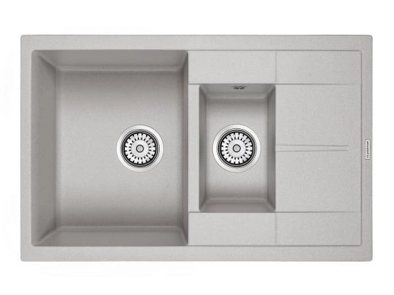 Мойка для кухни Paulmark FESTE, PM237850-GR, серый, 775х495 мм