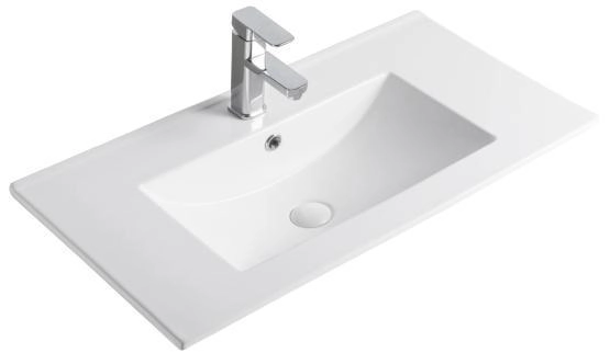 Раковина Gid NYJ803-70 71x40 встраиваемая сверху белая