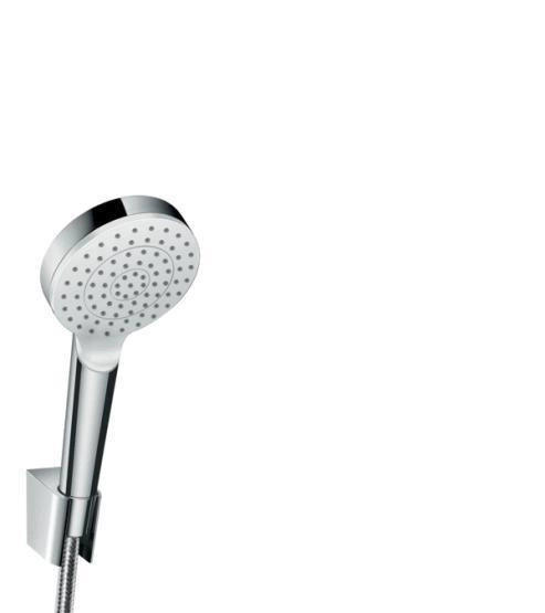 Душевой гарнитур Hansgrohe Crometta 1jet, 1,60 м, EcoSmart 9 л/мин 26569400 хром-белый