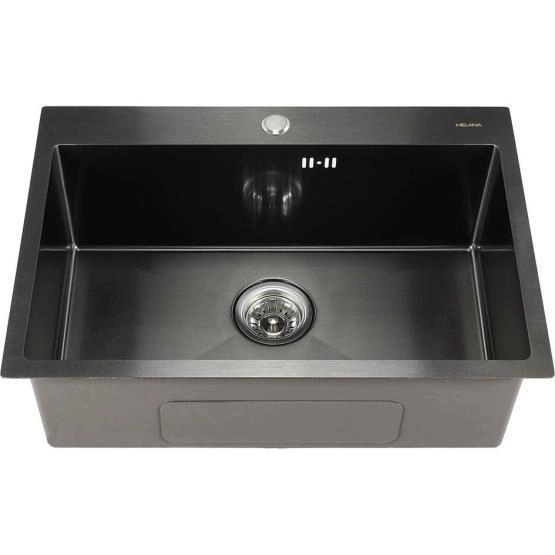 Мойка Melana ProfLine D6545HB 65x45 3,0/220 сатин графит врезная прямоугольная