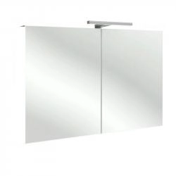 Зеркальный шкаф Jacob Delafon EB787RU-N18 105 см с подсветкой белый блестящий