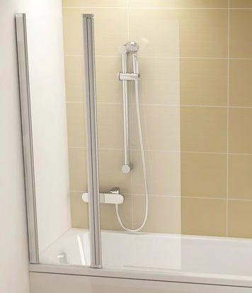 Шторка для ванны Ravak CVS2-100 L 7QLA0U00Z1 сатин+стекло Transparent