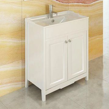 Тумба с раковиной Comforty Тбилиси-70 белый глянец