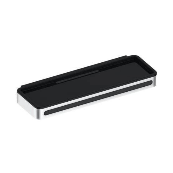Полочка для душа Keuco Plan 14959070037 нержавеющая сталь finish/темно-серый (RAL 7021) 288 мм