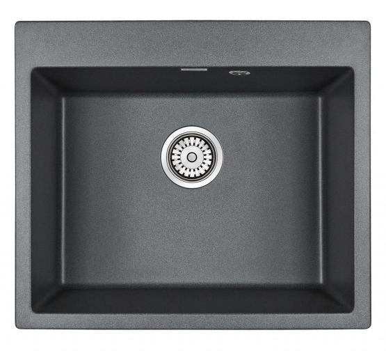 Мойка для кухни Paulmark KANTE, PM106052-DG, графит, 600х520 мм