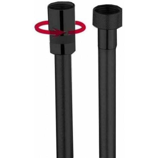 Шланг для душа Bossini Cromolux A00167C.073.1 150 см, черный матовый