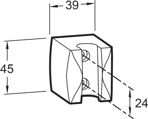 Держатель для душа Jacob Delafon eco/basic E75063-CP