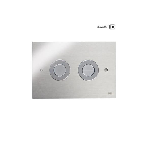 Панель пневматическая двойная OLI TREND 656504, сталь, глянцевый