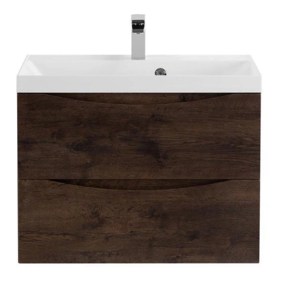 Тумба под раковину Belbagno MARINO Rovere Moro подвесная 700x450x500 MARINO-700-2C-SO-RW-P