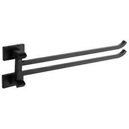 Полотенцедержатель поворотный Gappo G0712-6 двойной черный 47 см