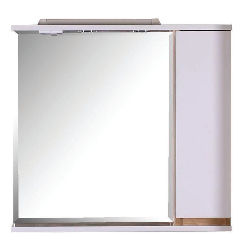 Зеркало ASB-Mebel Марко 80 белый/дуб золотой