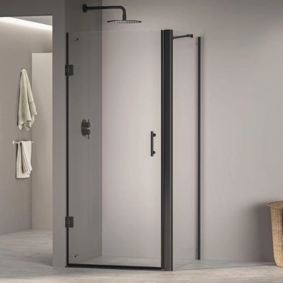 Душевой уголок RGW PA-36B (PA-06B + Z-050-2B + держатель O-204B) Passage 90x100 Черный матовый прозрачное