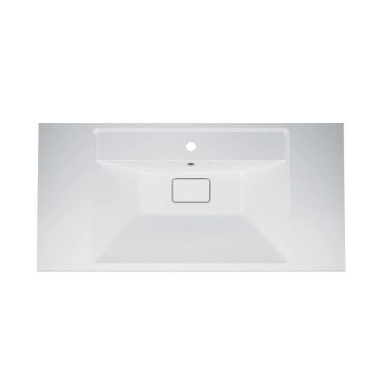 Раковина мебельная AM.PM Inspire 2.0 M50AWPX1001WG 100 см искусственный мрамор белый матовый