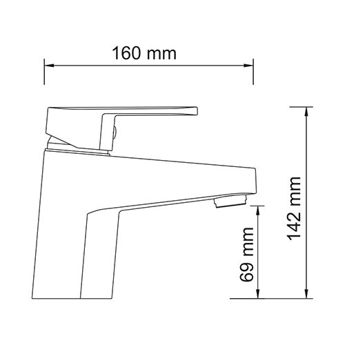 Смеситель для умывальника WasserKraft Donau 5303 хром