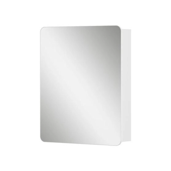 Шкаф зеркальный Volna 60 белый глянец