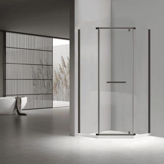 Душевой уголок RGW PA-83-B Passage 80x80 Черный матовый прозрачное