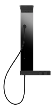 Снято с 01.04.2025 Gessi Hi-Fi душевая панель, термостат настенный, до 3 функций одновременно с кнопками вкл/выкл с душевой головкой и магнитным ручны