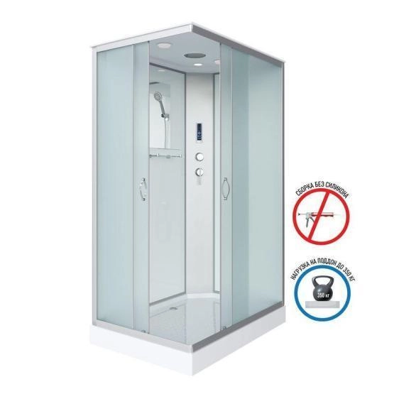 Душевая кабина Niagara NG-43185-14QP 1100х800х2150 низкий поддон 13см стекло матовое